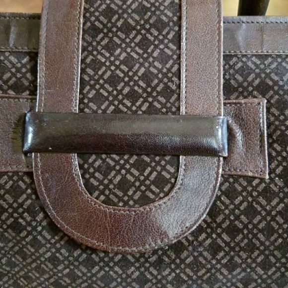 Suarez  brown Suede‎ & Leather clutch - Picture 6 of 8